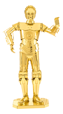 Металевий 3D конструктор "Дроїд Star Wars Gold C-3PO" TP-4217 фото