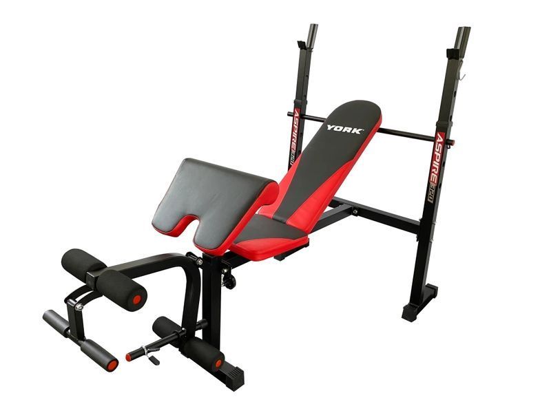 Лавка для жиму York Fitness ASPIRE 320 з стійкою для штанги та партою Скотта H-00014961433203 фото