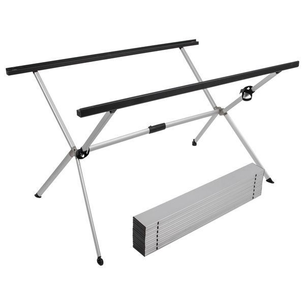 Стіл Bo-Camp Lamel 121x80 cm Aluminium (1404438) DAS303287 фото