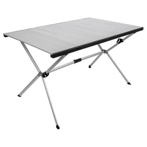 Стіл Bo-Camp Lamel 121x80 cm Aluminium (1404438) DAS303287 фото