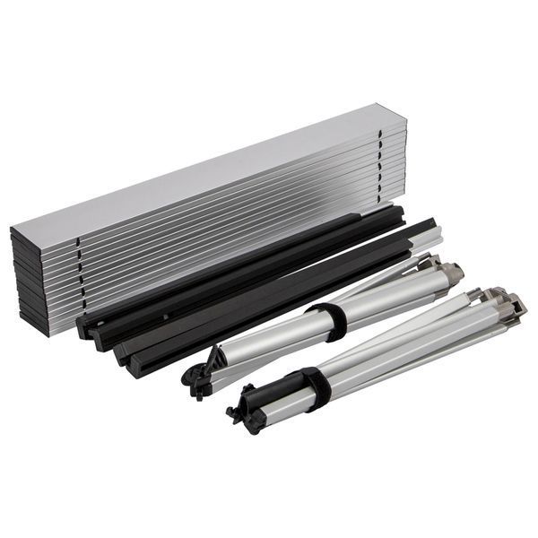 Стіл Bo-Camp Lamel 121x80 cm Aluminium (1404438) DAS303287 фото