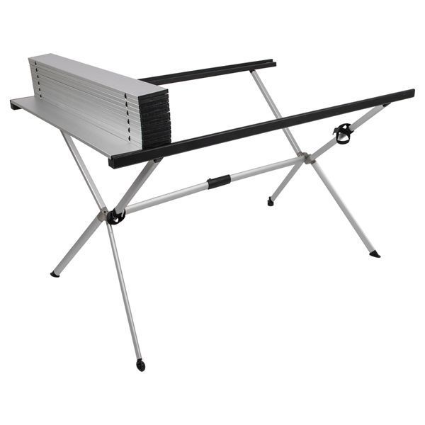 Стіл Bo-Camp Lamel 121x80 cm Aluminium (1404438) DAS303287 фото
