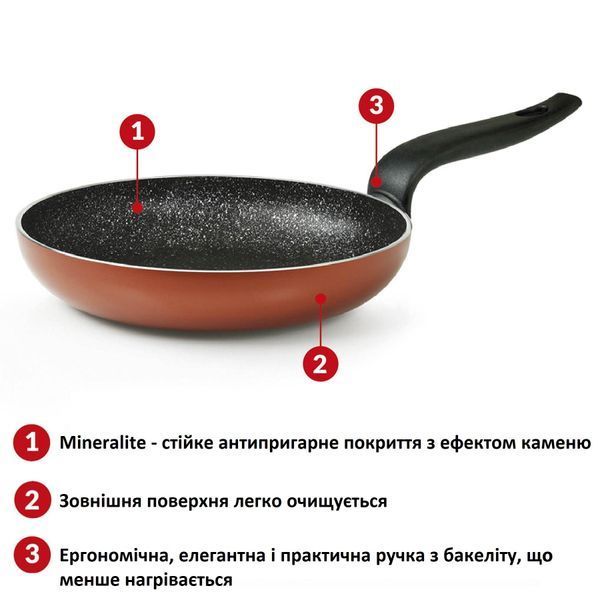 Сковорода Flonal Pepita Granit 24 см (PGFPS2450) DAS301955 фото