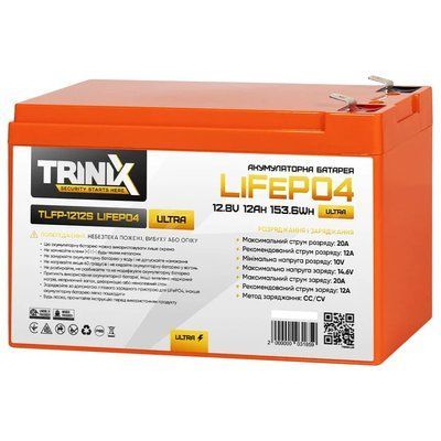 Літієва акумуляторна батарея TRINIX TLFP-1212S Ultra 12А&bull;г 12В 99-10025249 фото