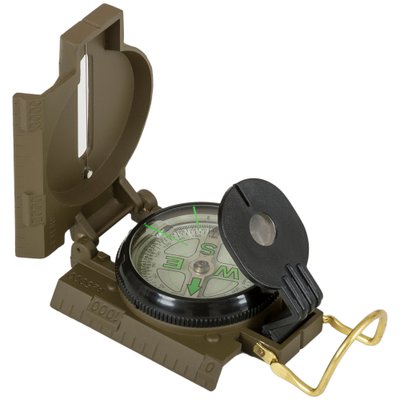 Компас Highlander Heavy Duty Folding Compass Olive (COM005) 929611 фото