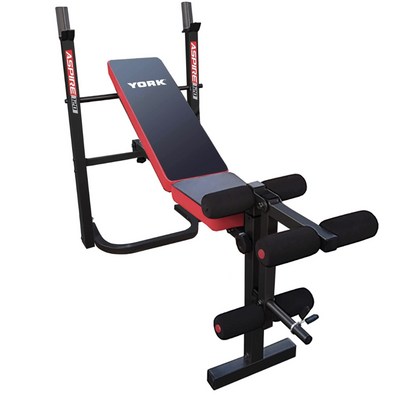 Лавка тренувальна York Fitness ASPIRE 120 складана зі стійкою під штангу Н-00014961431209 фото