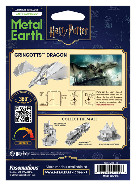 Металевий 3D конструктор "Дракон Грінготтса Harry Potter" TP-4232 фото