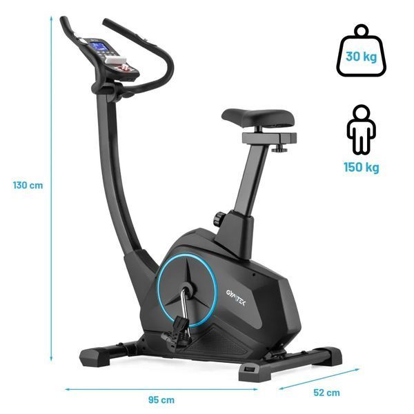Велотренажер Gymtek XB4000 электромагнитный синий H-5907766662310 фото