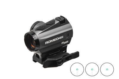 Прилад коліматорний SIG Optics ROMEO4H 1x20mm,GREEN HORSE SHOE DOT, 0.5 MOA ADJ STV-5003286 фото