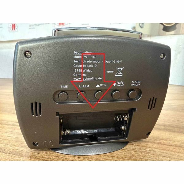Годинник настільний Technoline WT189 Anthracite (WT189 anthrazit) Discounted DAS101017 фото