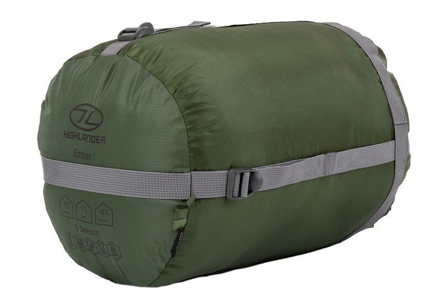 Спальний мішок Highlander Phoenix Ember 250/-3&deg;C Olive Green Left (SB243-OG) 929694 фото