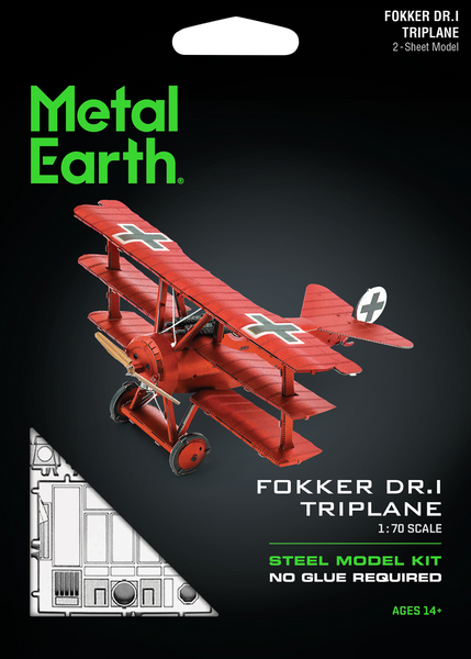 Металевий 3D конструктор "Fokker Dr. I Triplane" TP-4714 фото