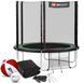 Батут Hop-Sport 8ft (244см) чорно-зелений з зовнішньою сіткою H-5902308221963 фото 1