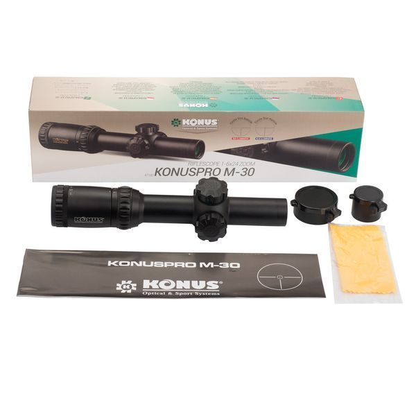 Оптичний приціл KONUS KONUSPRO M-30 1-6x24 Circle Dot IR OPT-7182 фото
