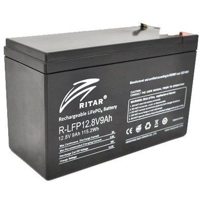 Литиевая аккумуляторная батарея Ritar LiFePO4 12.8В 9А&bull;ч 99-10026632 фото