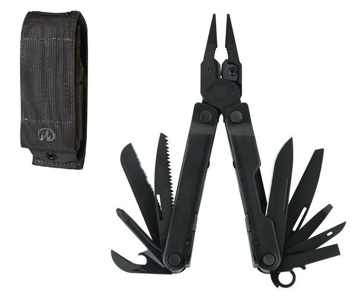 Мультінструмент Leatherman Rebar Black, чохол Molle STV-4000346 фото
