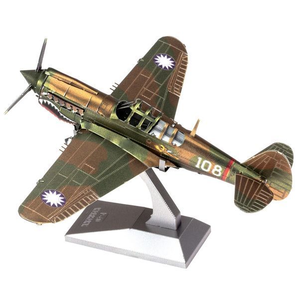 Металевий 3D конструктор "Американський винищувач P-40 Уорхок (P-40 Warhawk)" TP-4759 фото
