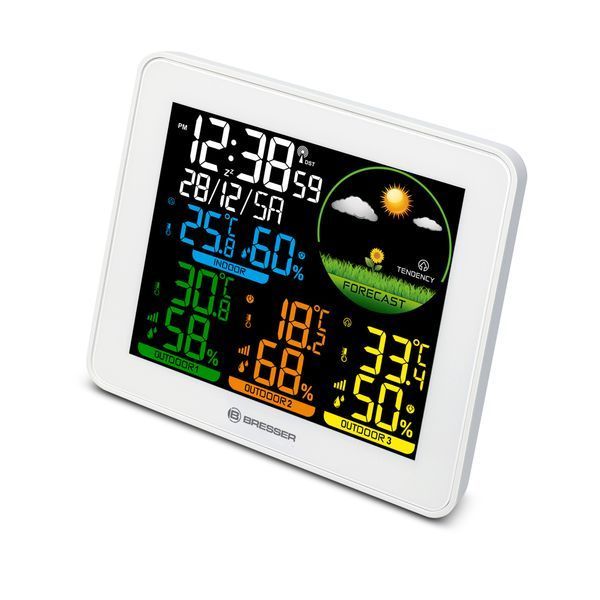 Метеостанція Bresser Colour Weather Station with 3 Sensors (9600028/13452) 932127 фото