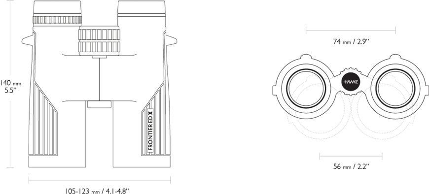 Бінокль Hawke Frontier ED X 8x42 Green (38410) 929044 фото