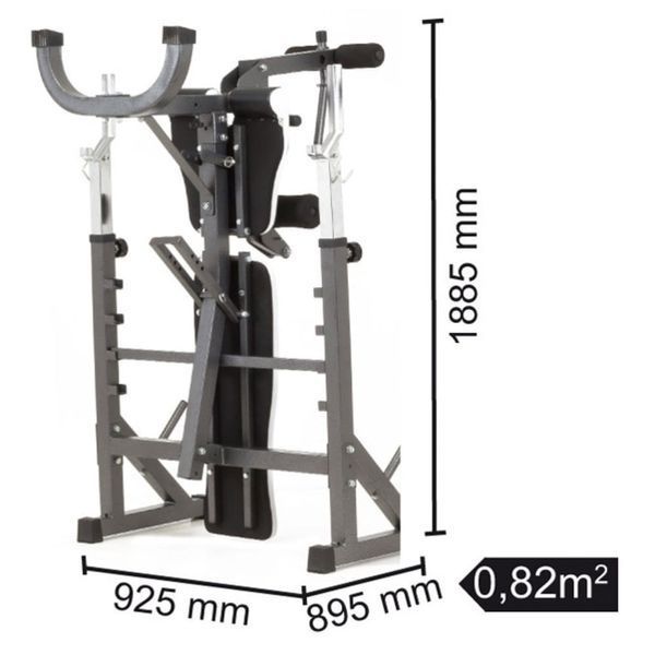 Лава для жиму Toorx Weight Bench WBX 90 (WBX-90) 930559 фото