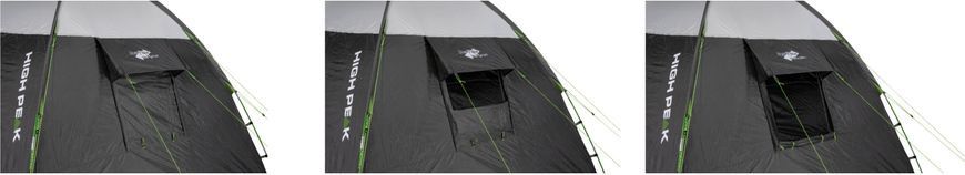 Намет пʼятимісний High Peak Santiago 5.0 Light Grey/Dark Grey/Green (11802) 929538 фото