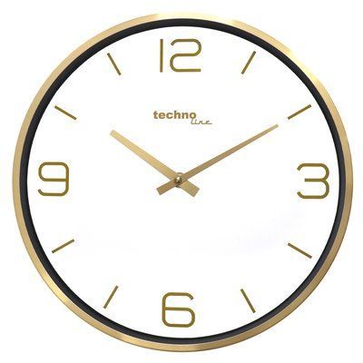 Годинник настінний Technoline WT7280 Gold (WT7280) DAS302335 фото