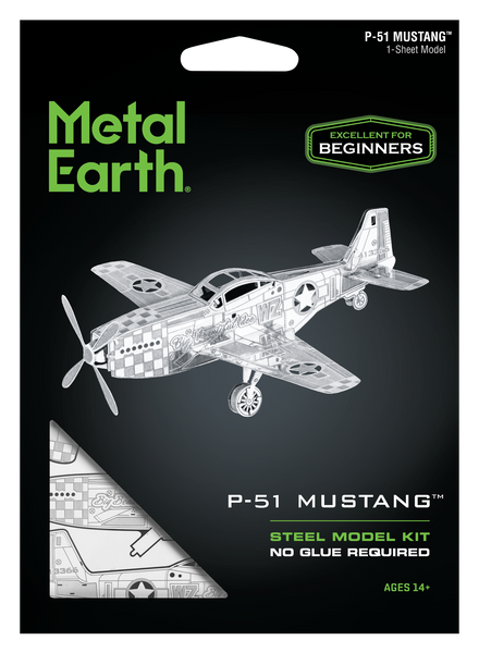Металевий 3D конструктор "Винищувач Р-51 Mustang" TP-347 фото