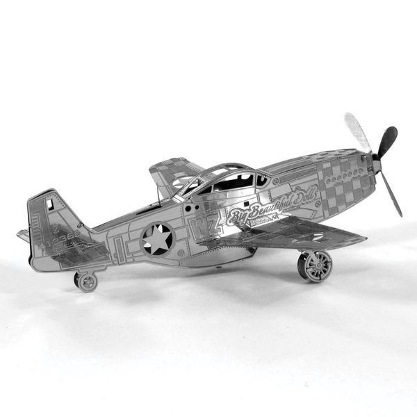 Металевий 3D конструктор "Винищувач Р-51 Mustang" TP-347 фото