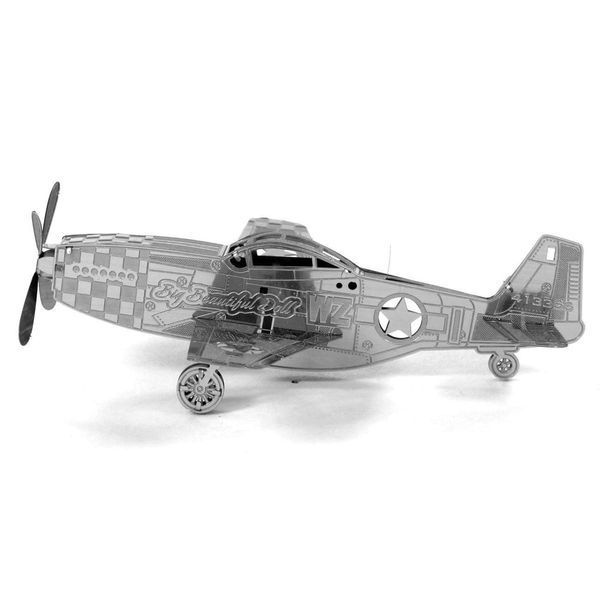 Металевий 3D конструктор "Винищувач Р-51 Mustang" TP-347 фото