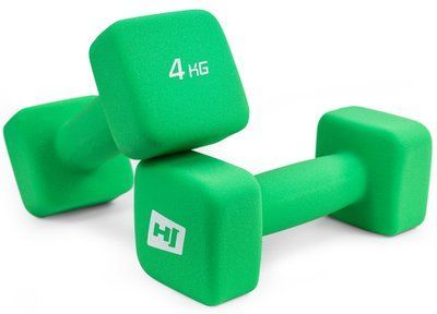 Гантелі для фітнесу неопренові квадратні Hop-Sport HS-V040DS 2х4 кг H-5902308218673 фото