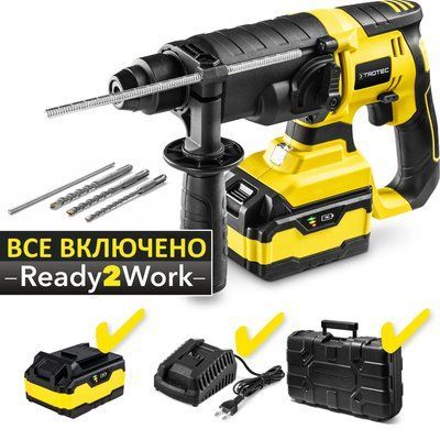 Перфоратор аккумуляторный Trotec PRDS 20-20V + кейс (4415000210) DAS302797 фото