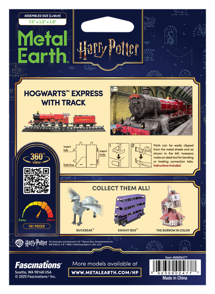 Металевий 3D конструктор "Harry Potter - Хогвартс Експрес з вугільним вагоном" TP-4988 фото