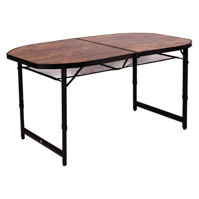 Стіл Bo-Camp Woodbine Oval 150x80 cm Black/Wood look (1404230) DAS301532 фото