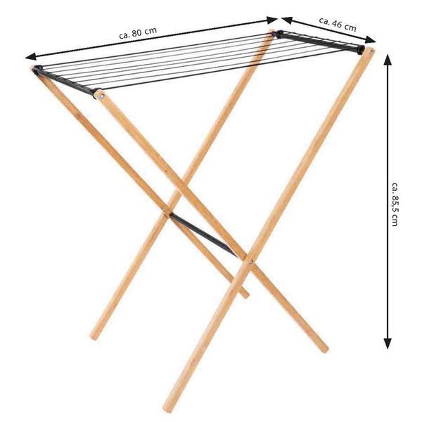 Сушарка для білизни підлогова Casa Si Bamboo Dryer S Braun (CS92303W06) DAS302432 фото