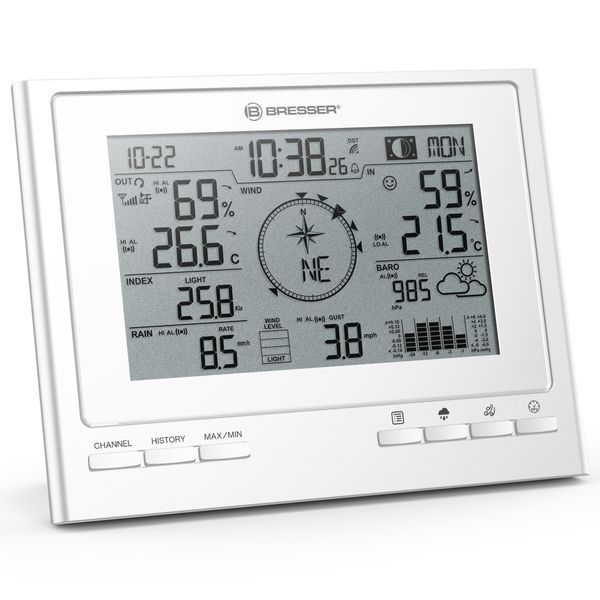 Метеостанция Bresser 7-in-1 Exclusive Line Weather Center Climate Scout (7003100GYE000) 930254 фото