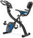 Велотренажер магнитный Hop-Sport HS-3010X Grix X-Bike с эспандерами черно-синий H-5902308228818 фото 1