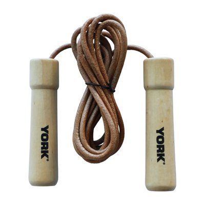 Скакалка York Fitness Leather Skip з дерев'яними ручками H-00014961810042 фото
