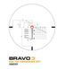 Прилад Оптичний Sig Optics Bravo3 Battle Sight, 3x24mm Horseshoe Dot Illum Reticle STV-5003282 фото 2