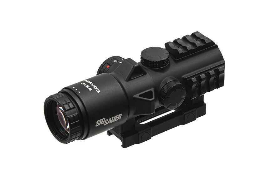 Прилад Оптичний Sig Optics Bravo3 Battle Sight, 3x24mm Horseshoe Dot Illum Reticle STV-5003282 фото