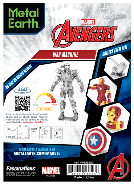 Металевий 3D конструктор "Воїн Marvel" TP-2884 фото