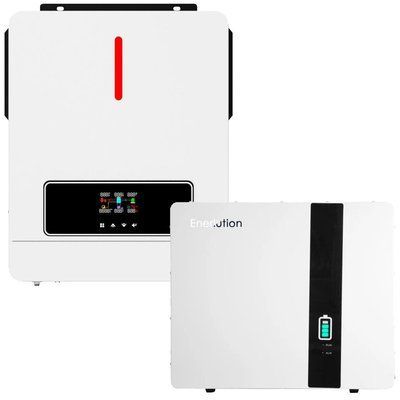 Комплект резервного живлення JYsupsys MPS-6200, 48 В, 120 А, 6200 Вт + Акумулятор Enerlution LFPWall-5000 LiFePO4, 51,2 V 5220 W*h MPS-6200+LFPWall-5000-2 фото