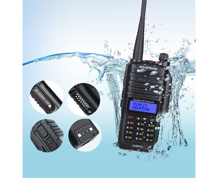 Рация Baofeng UV-9R Plus 8W,1800 мАч UHF/VHF, IP67 STV-8005678 фото